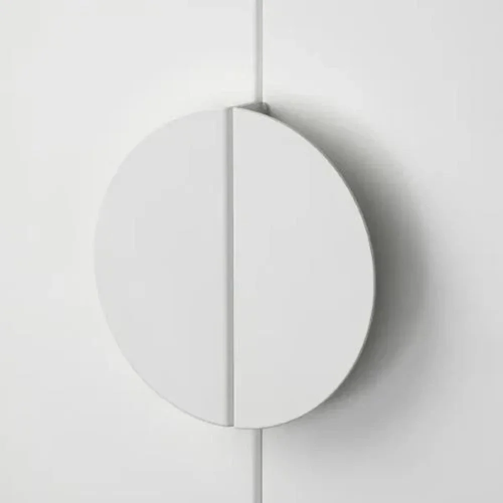 IKEA BEGRIPA White Half Round Cabinet Handle Pull Knob 5 1/8